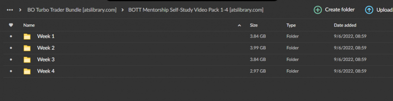 BOTT Mentorship Self-Study Video Pack 1-4