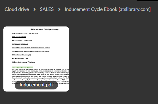 Inducement Cycle Ebook