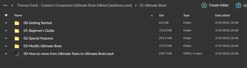 Thomas Frank – Creator’s Companion (Ultimate Brain Edition)