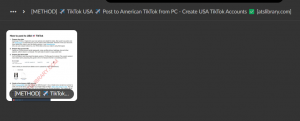 [METHOD] ✈️ TikTok USA ✈️ Post to American TikTok from PC | Create USA TikTok Accounts ✅