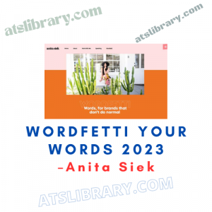 Anita Siek – Wordfetti Your Words 2023