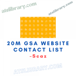 Scaz – 20M GSA Website Contact List