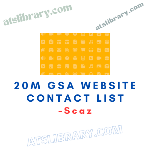 Scaz – 20M GSA Website Contact List