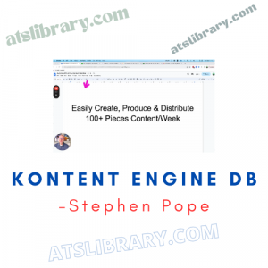 Stephen Pope – Kontent Engine DB